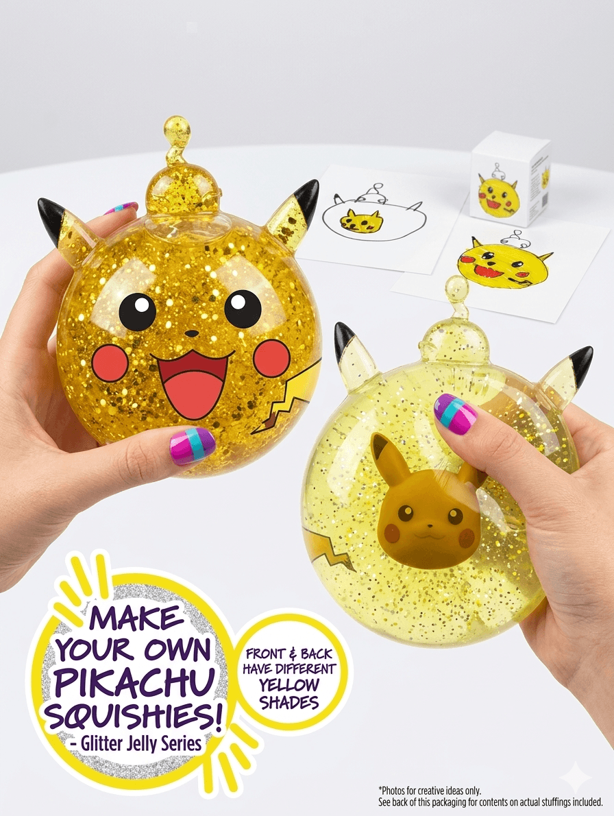 pikachu plush sqish toy