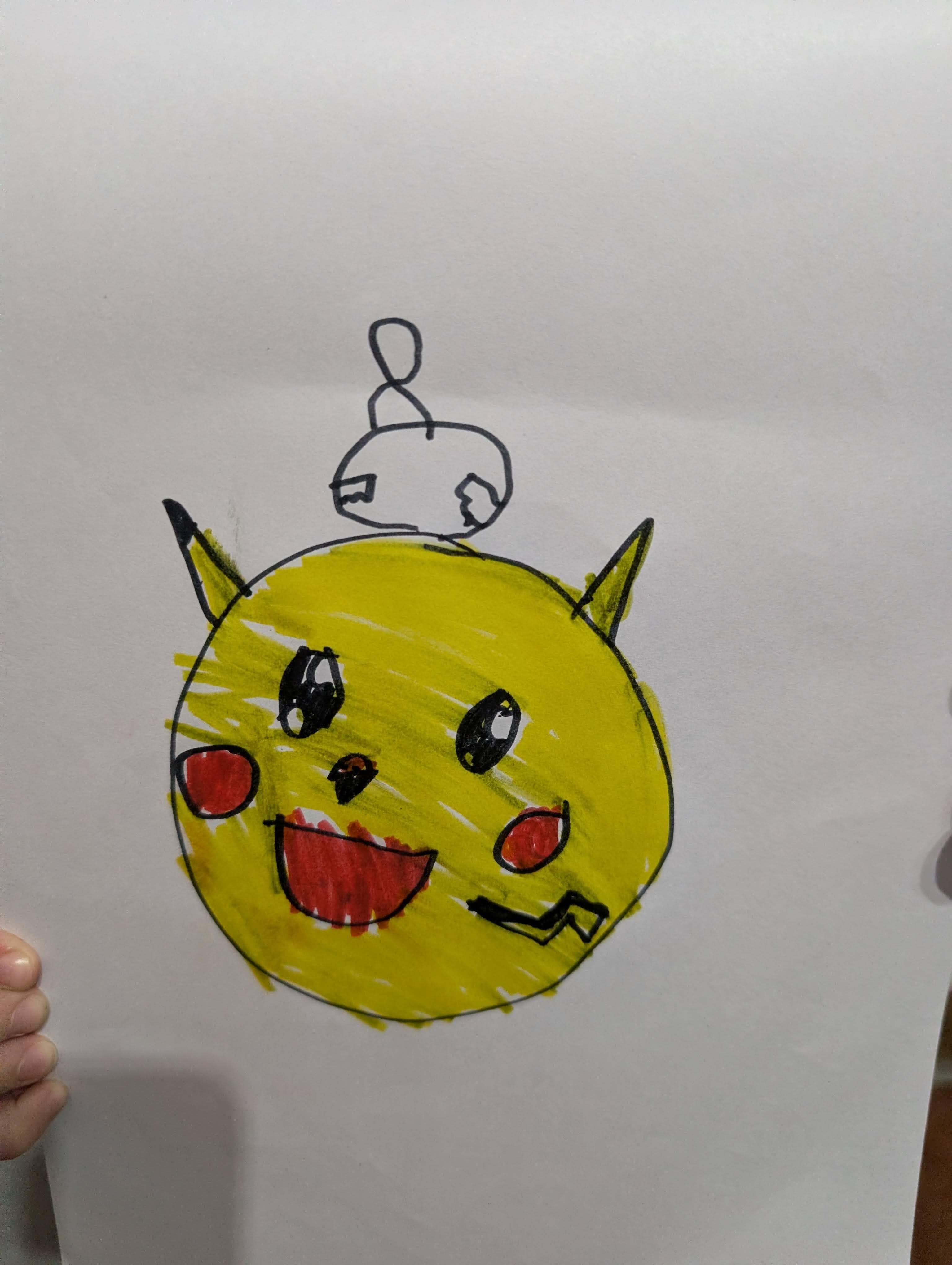 Juno's original front drawing for the shared shop